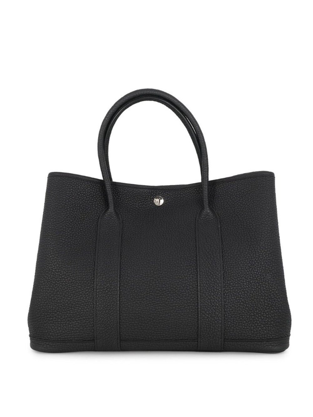Hermes Tote Bag Garden Party PM Black Silver Negonda